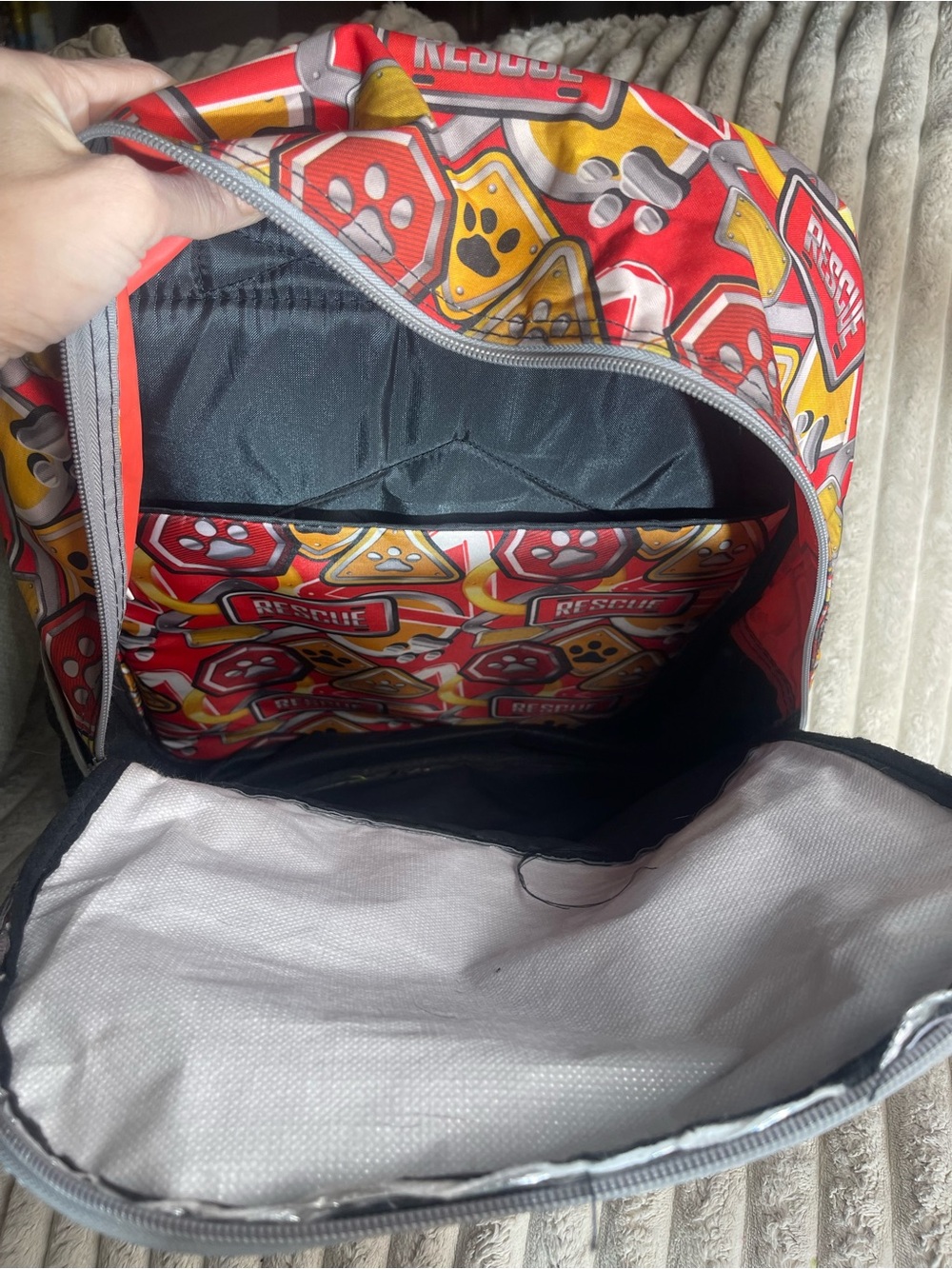 Paw Patrol Kids Backpack with Red Blue Yellow Accents - Picture 9 of 9